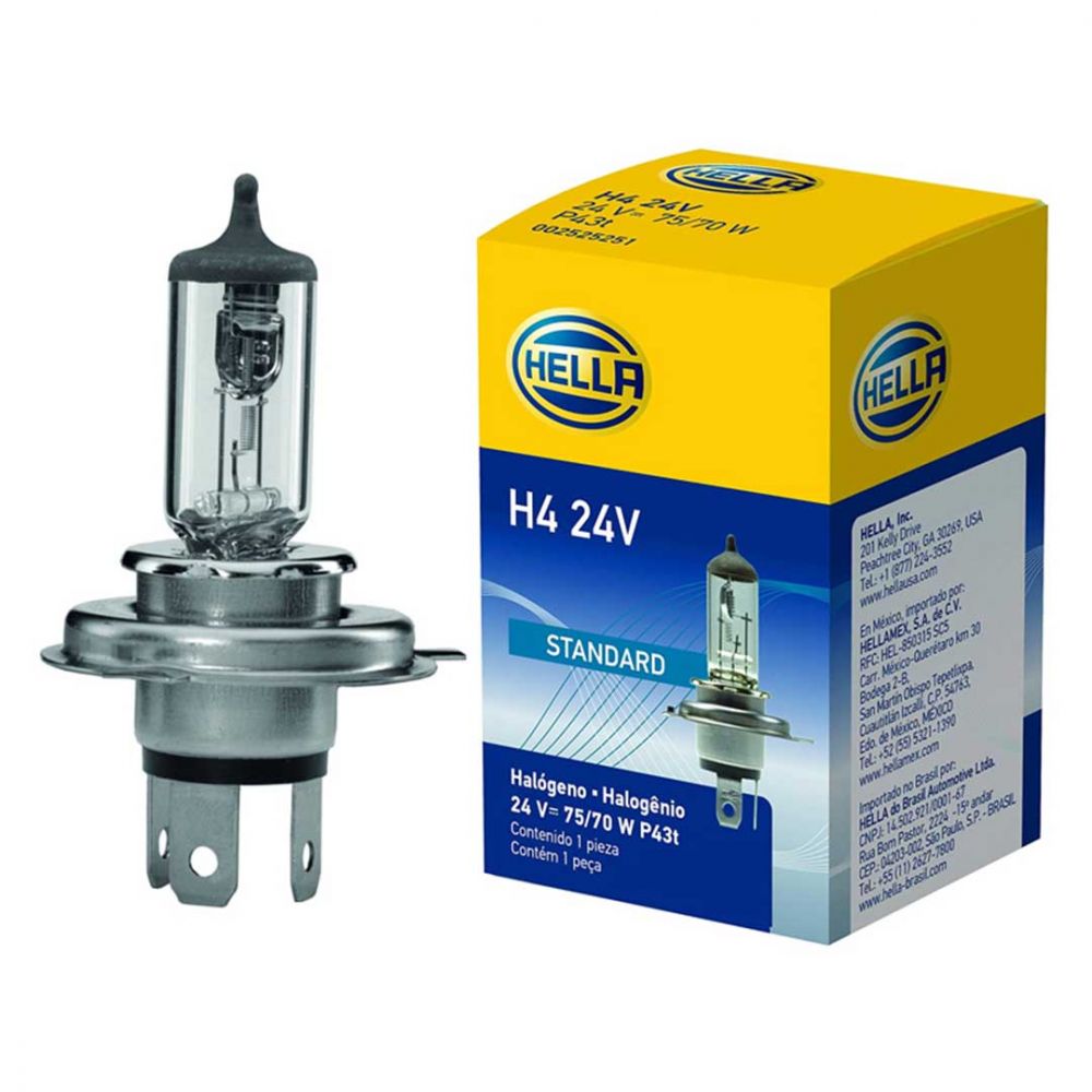 Halogen-Lampe | H4 | 24V & 75/70W | P43t