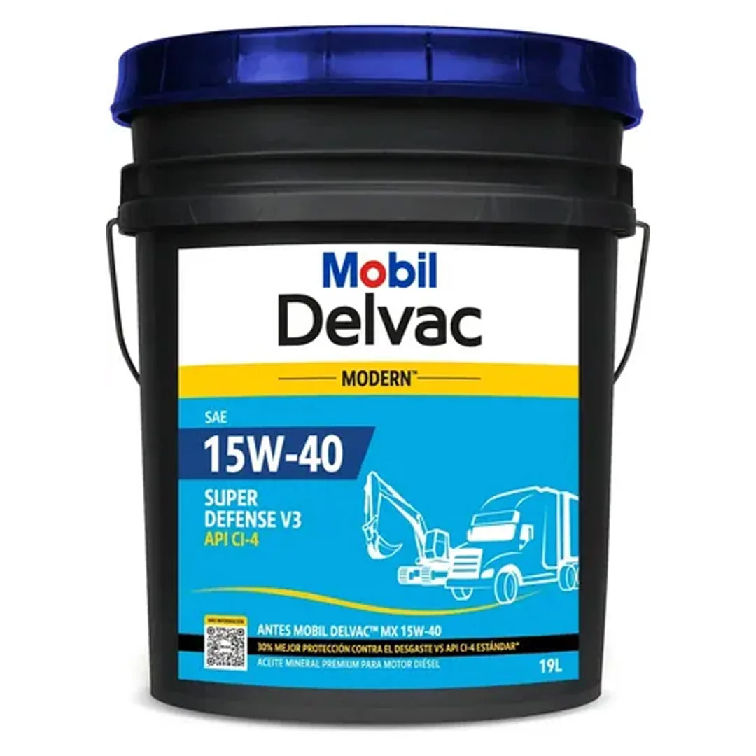 ACEITE MOTOR MOBIL DELVAC 15W-40 API CI-4 SUPER DEFENSE 19L