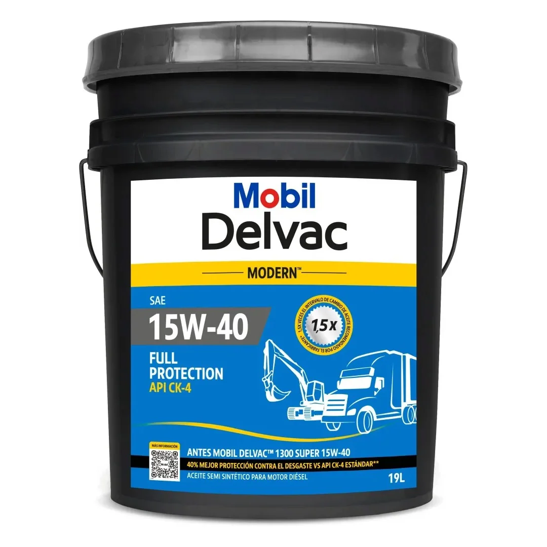 ACEITE MOTOR MOBIL DELVAC 15W-40 API CK-4 FULL PROTECTION 19L