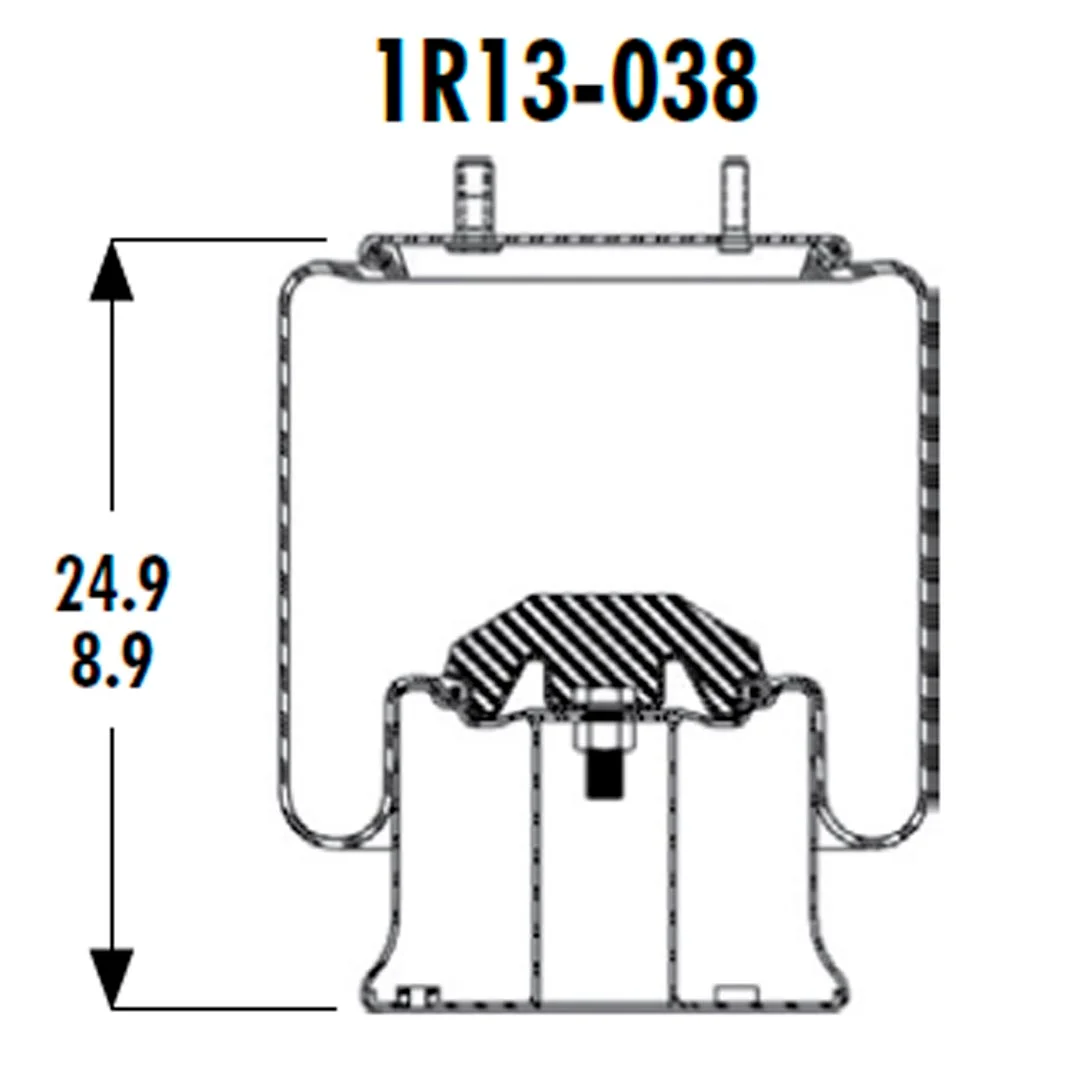 PULMON DE SUSPENSION 1TF-19F(L)-11 1R13-038 (9122) SPRINGRIDE - Image 3