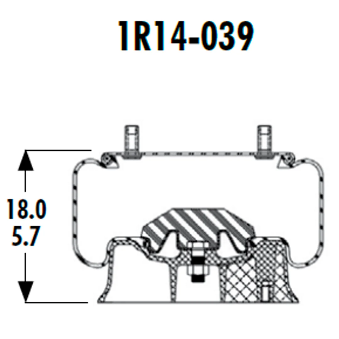PULMON DE SUSPENSION 1T19J-6 1R14-039 (8050) SPRINGRIDE - Image 3