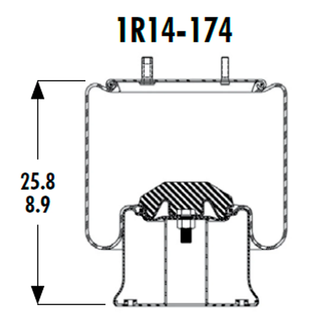 PULMON DE SUSPENSION 1T19L1-2 1R14-174 (5503) GOODYEAR - Image 3