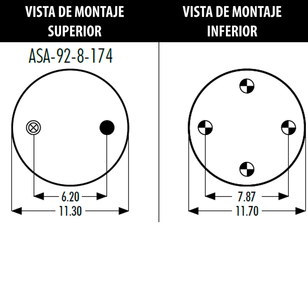 PULMON DE SUSPENSION WATSON & CHALIN 1R14-232 GOODYEAR - Image 2