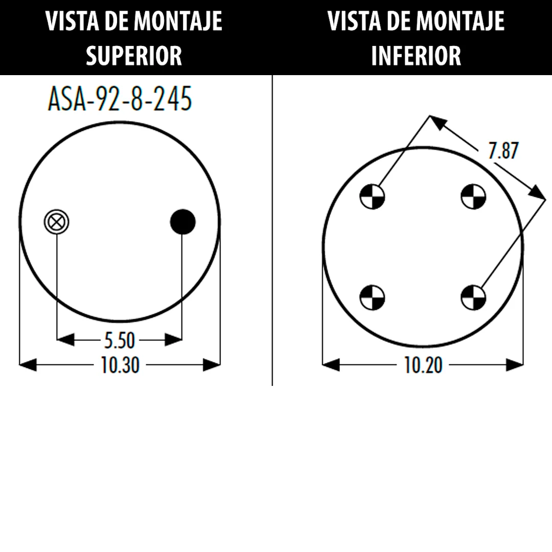 PULMON DE SUSPENSION 1T19L-7 1R13-039 (9121) GOODYEAR - Image 3