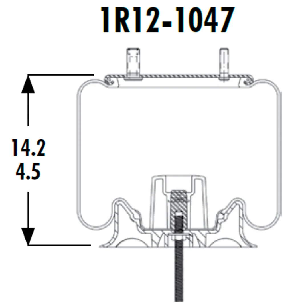 PULMON DE SUSPENSION 1T15M-2 1R12-1047 (9807) GOODYEAR - Image 3