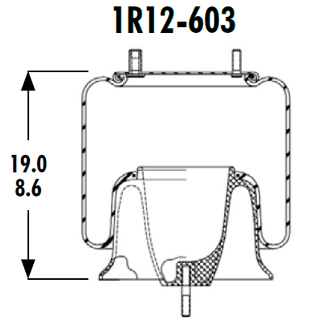 PULMON DE SUSPENSION 1T15ZR-6 CAMIONES FREIGHTLINER 1R12-603 (9781) SPRINGRIDE - Image 3