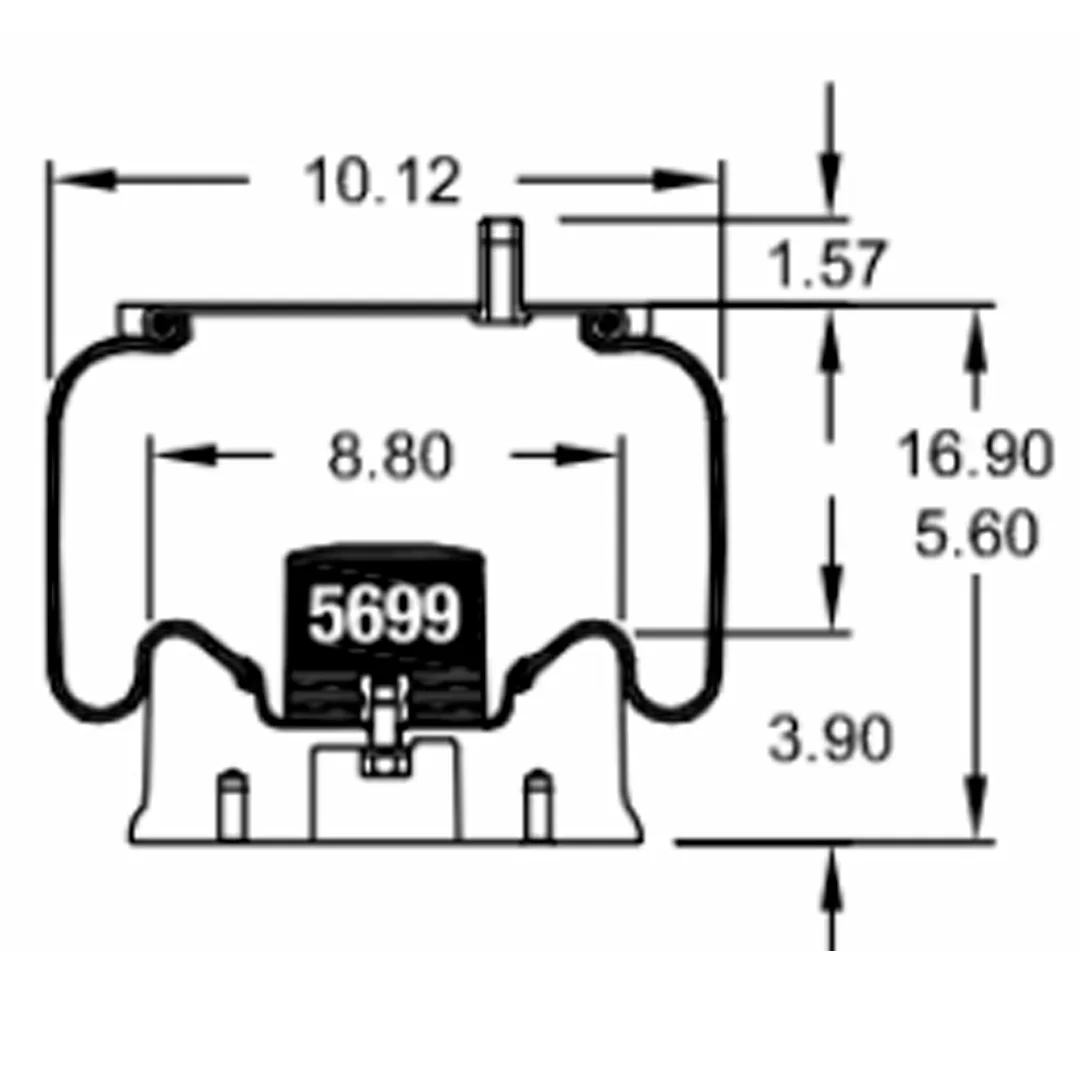 PULMON DE SUSPENSION 1T15VM-4 1R13-119 (9270) SPRINGRIDE - Image 2