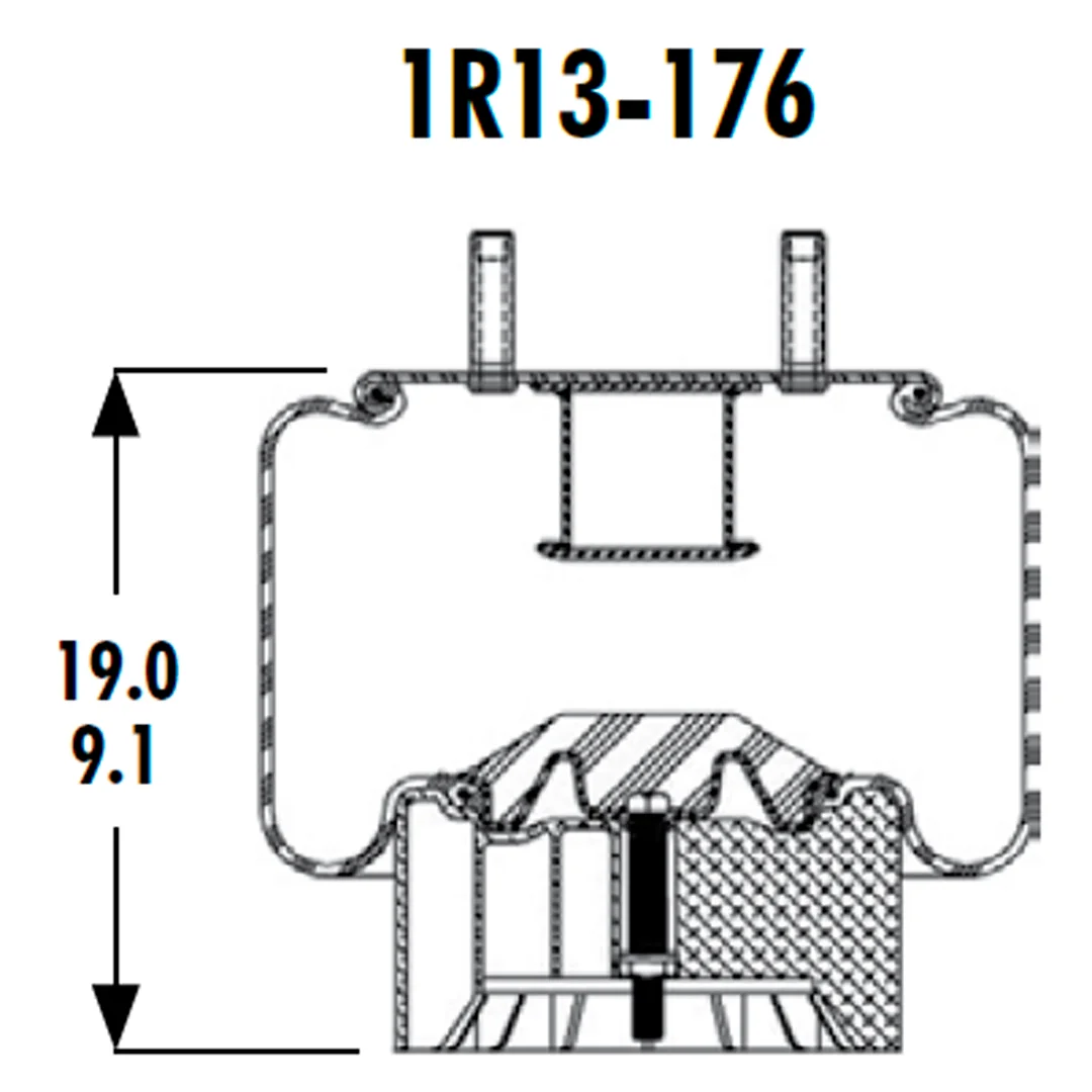 PULMON DE SUSPENSION 1T17CA-6.5 1R13-176 (8713) SPRINGRIDE - Image 3