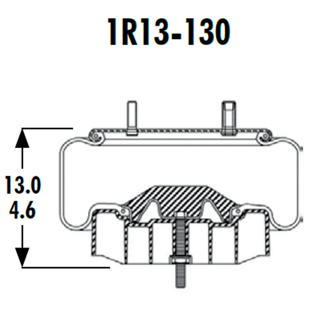 PULMON DE SUSPENSION 1T17BB-2 1R13-130 (8729) SPRINGRIDE - Image 2