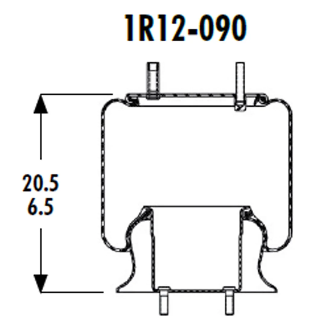 PULMON DE SUSPENSION 1T15M-6 1R12-090 (9213) SEM LASTIK - Image 3
