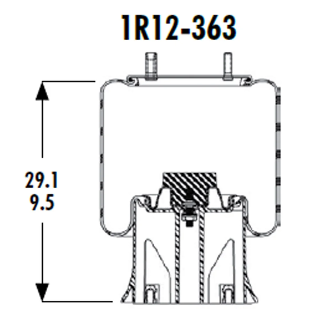 PULMON DE SUSPENSION 1T15M-11 1R12-363 (9320) SEM LASTIK - Image 3