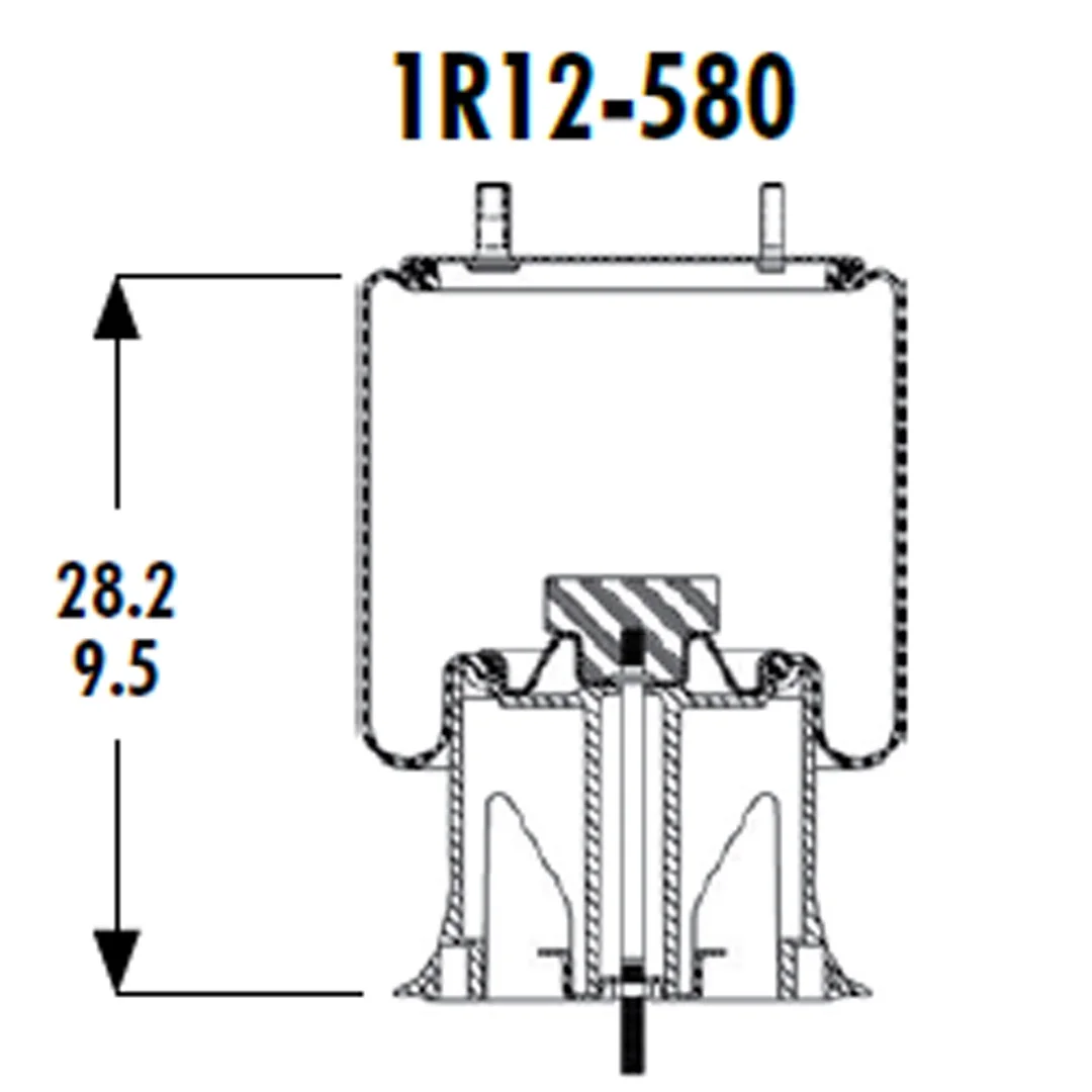 PULMON DE SUSPENSION 1T15M-11 1R12-580 (9370) SEM LASTIK - Image 3