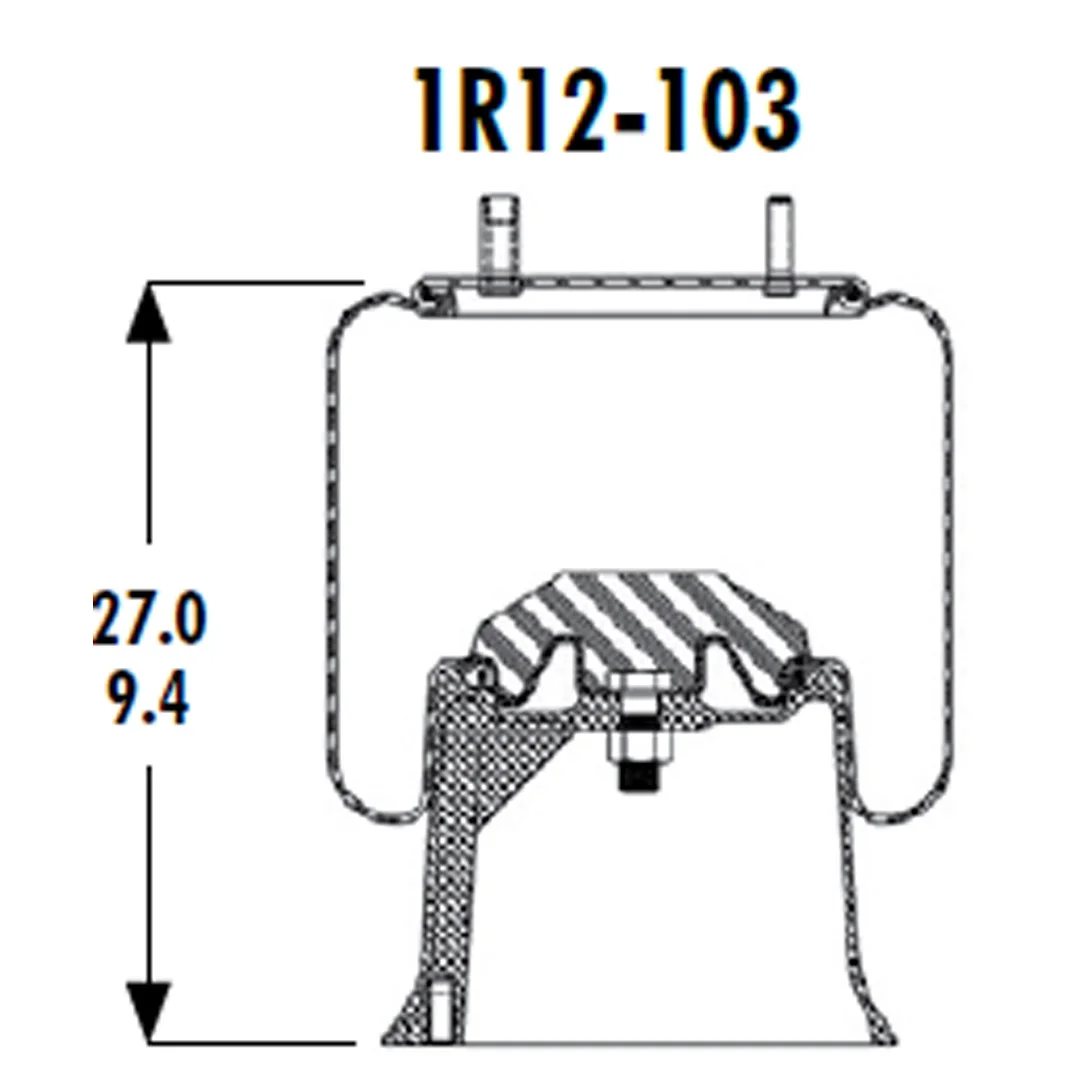 PULMON DE SUSPENSION 1T15M-9 1R12-103 (9101) SEM LASTIK - Image 3