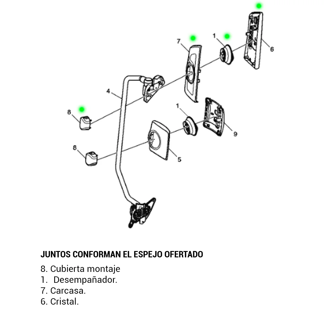 ESPEJO LATERAL CAMION VOLVO FMX - Image 2