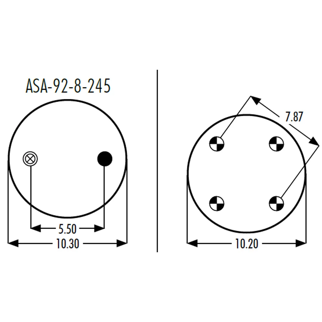 PULMON DE SUSPENSION 1T17B-5 1R13-097 (8752, 8753) SEM LASTIK - Image 3