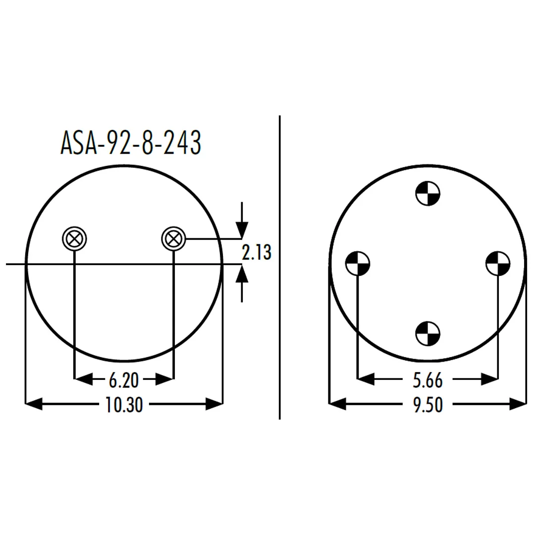 PULMON DE SUSPENSION 1T17B-5 1R13-207 (8753) SEM LASTIK - Image 2
