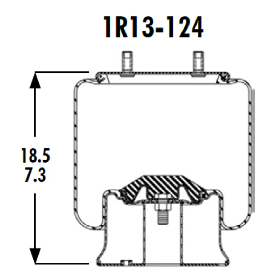 PULMON DE SUSPENSION 1T17CL-5 1R13-124 (8755, 8710) SEM LASTIK - Image 3