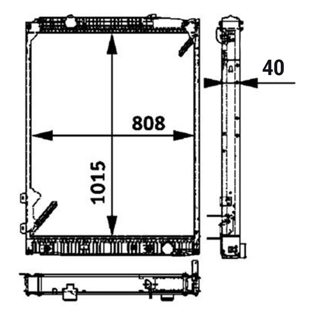 RADIADOR CAMION MERCEDES BENZ ACTROS A9425003503 HELLA - Image 3