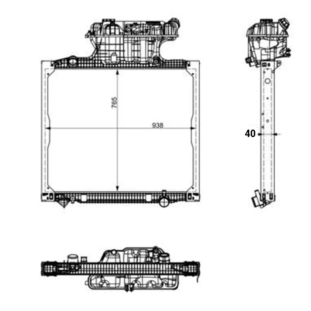 RADIADOR CAMION MAN 81061016459 HELLA - Image 3