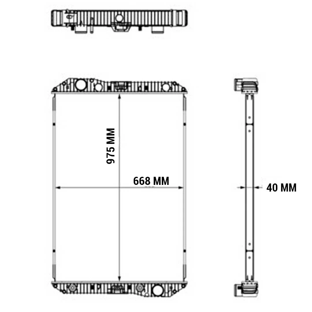 RADIADOR CAMION MERCEDES BENZ AXOR A9405000703 HELLA - Image 3