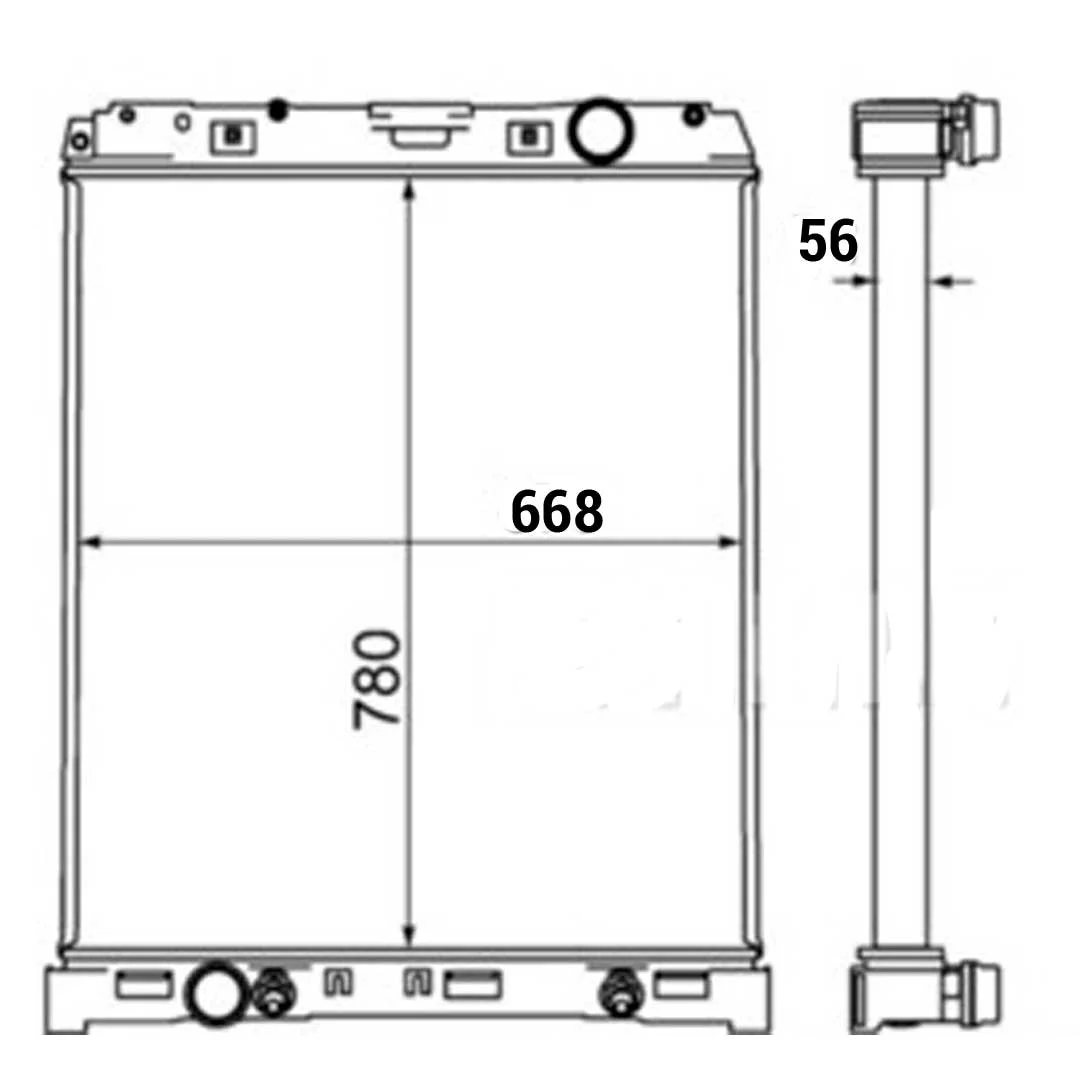 RADIADOR CAMION MERCEDES BENZ AXOR A9405001503 HELLA - Image 3