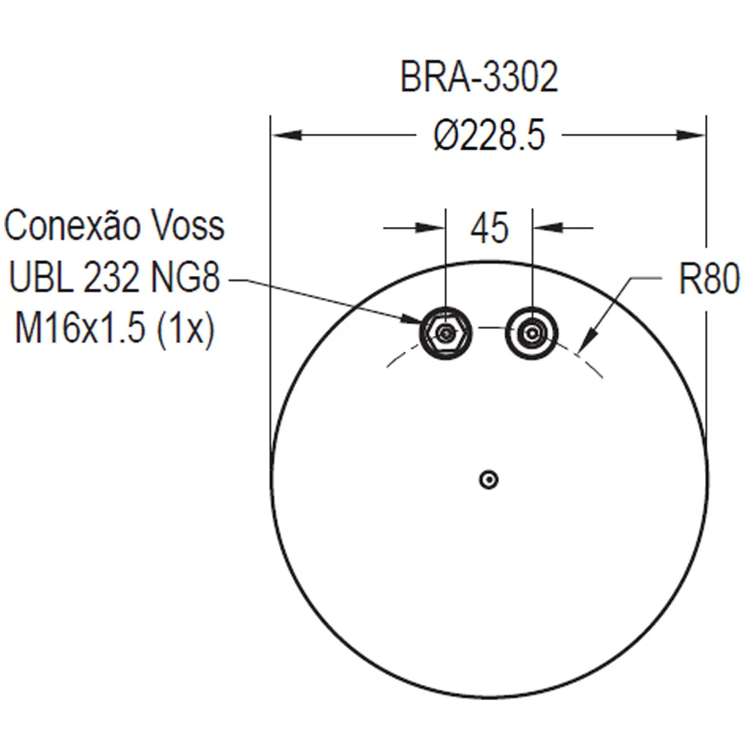 PULMON DE SUSPENSION EJE TRASERO CAMION MERCEDES BENZ A9583200421 FIRESTONE - Image 4