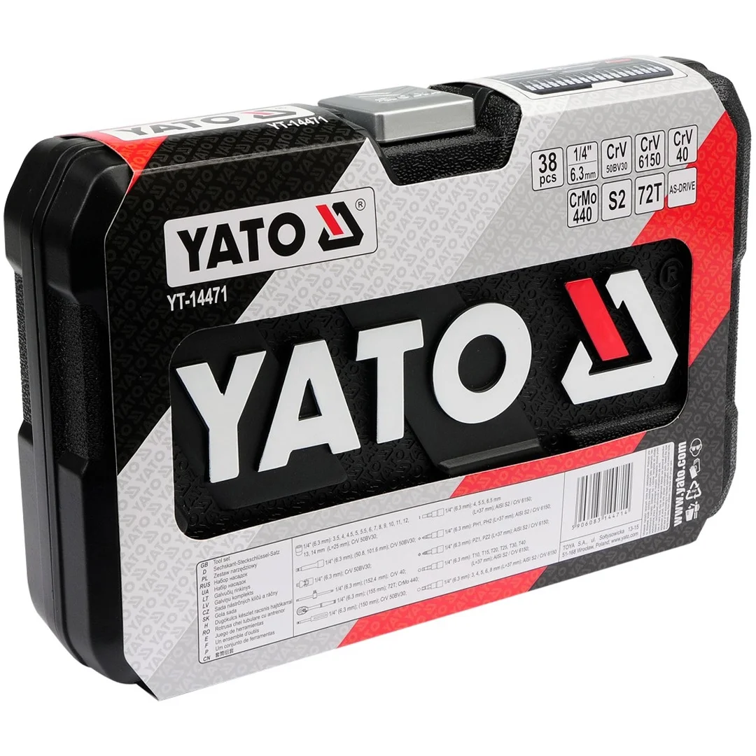 JUEGO SET DE DADOS 1/4" 38 PIEZAS YATO - Image 3