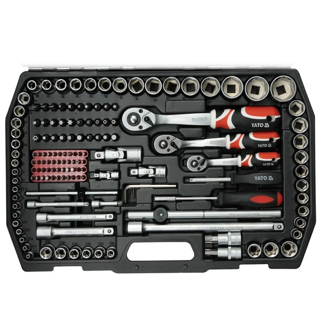 SET JUEGO DE DADOS 1/4", 3/8" Y 1/2" 215 PIEZAS YATO - Image 5