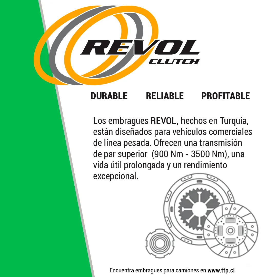 KIT EMBRAGUE CAMION MERCEDES BENZ ATEGO 362 MM REVOL - Image 2