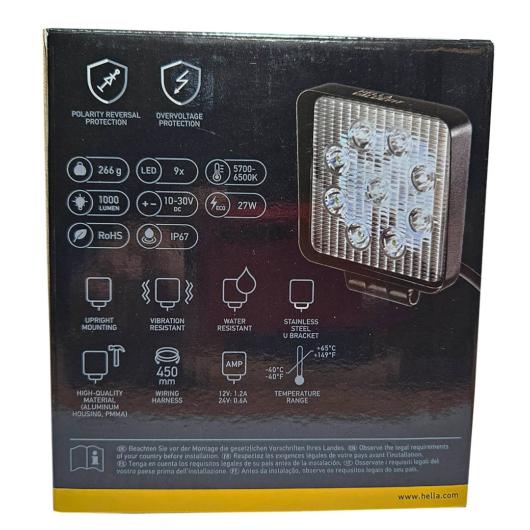 FOCO LED FAENERO HELLA VALUEFIT CUADRADO 12-24V - Image 6