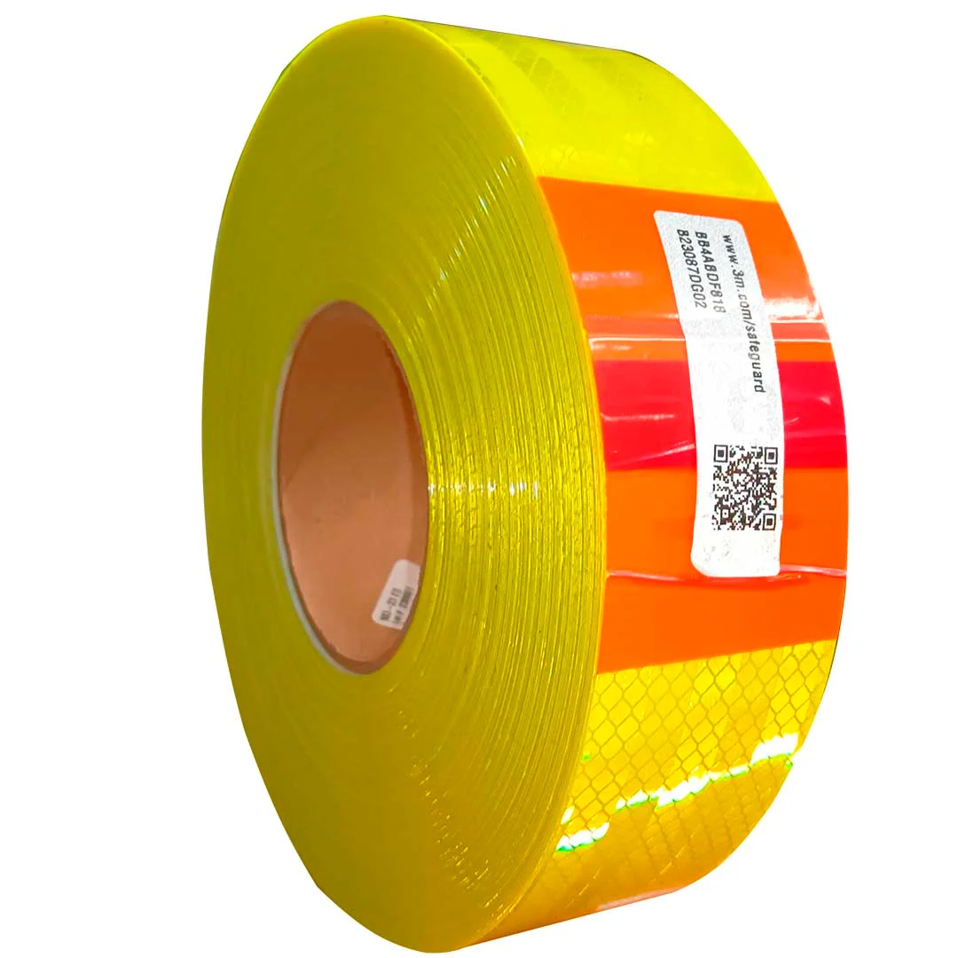 CINTA REFLECTANTE AMARILLO LIMON 45.7 METROS 3M