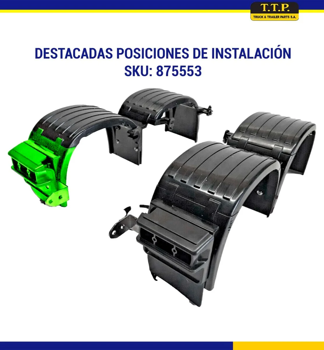 GUARDAFANGO TRASERO CON VISERA DAF XF/CF IZQUIERDO - Image 2