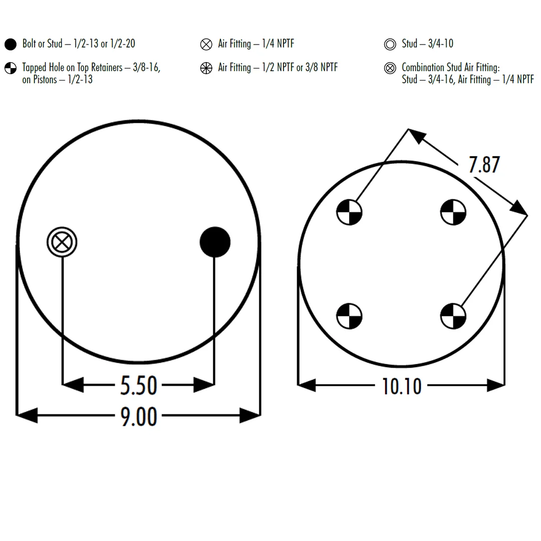 PULMON DE SUSPENSION 1T15M-6 1R12-092 (9082) SPRINGRIDE - Image 4