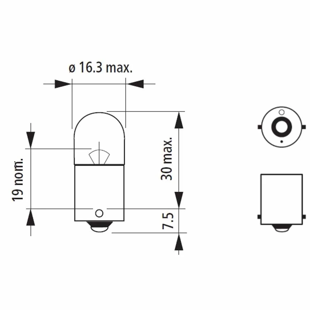 AMPOLLETA GLOBO CHICO 24V 10W NARVA - Image 3
