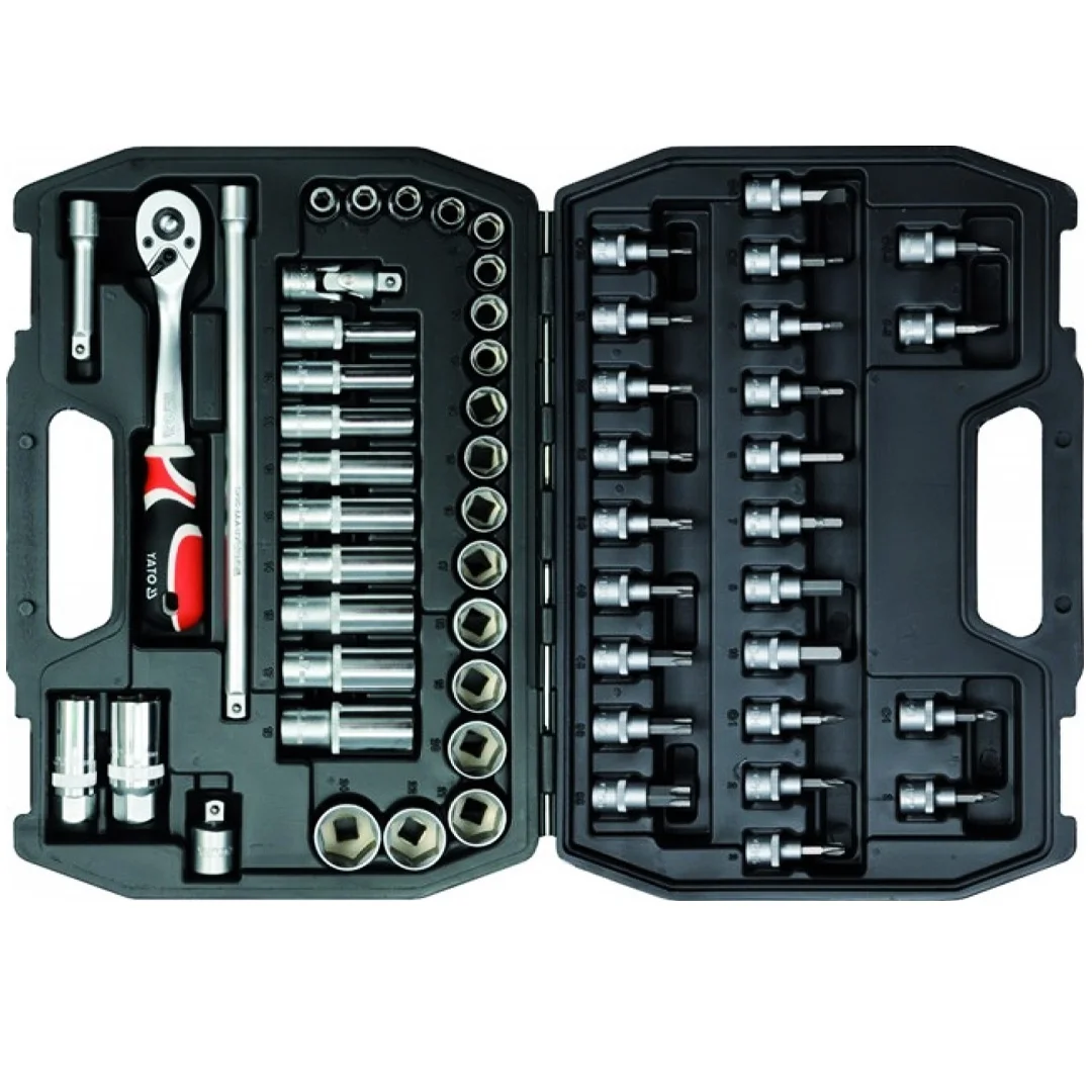 CAJA SET DE DADOS 3/8" 58 PIEZAS YATO