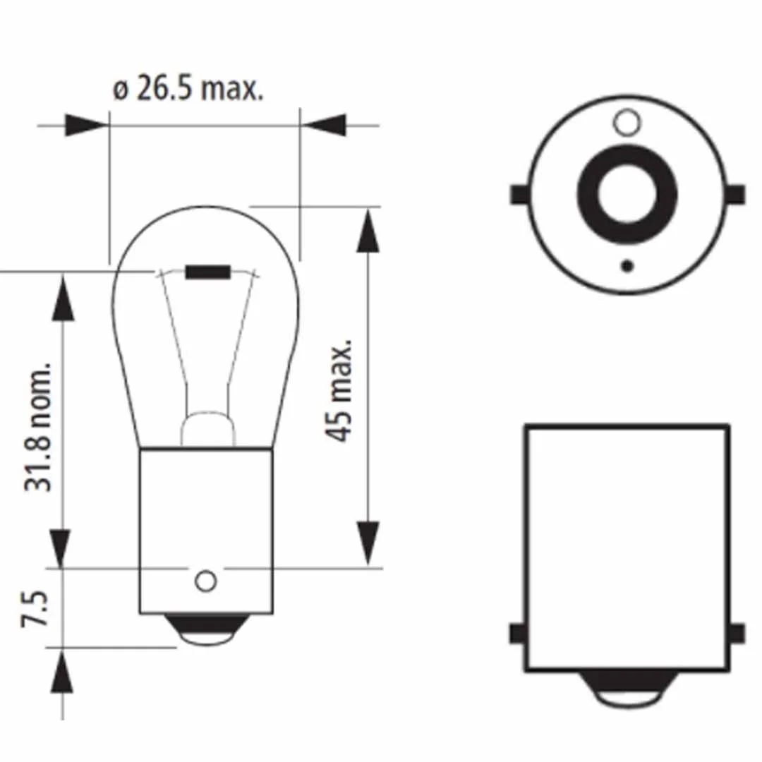 AMPOLLETA GLOBO GRANDE 12V 21W NARVA - Image 3