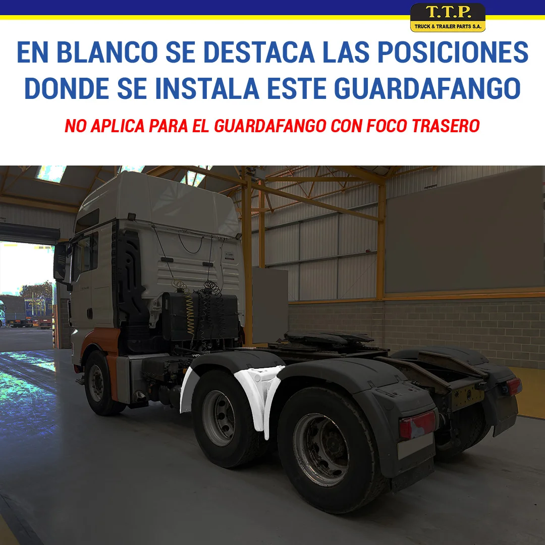GUARDAFANGO FRONTAL TRASERO MAN TGS/TGX/TGA IZQ - Image 6