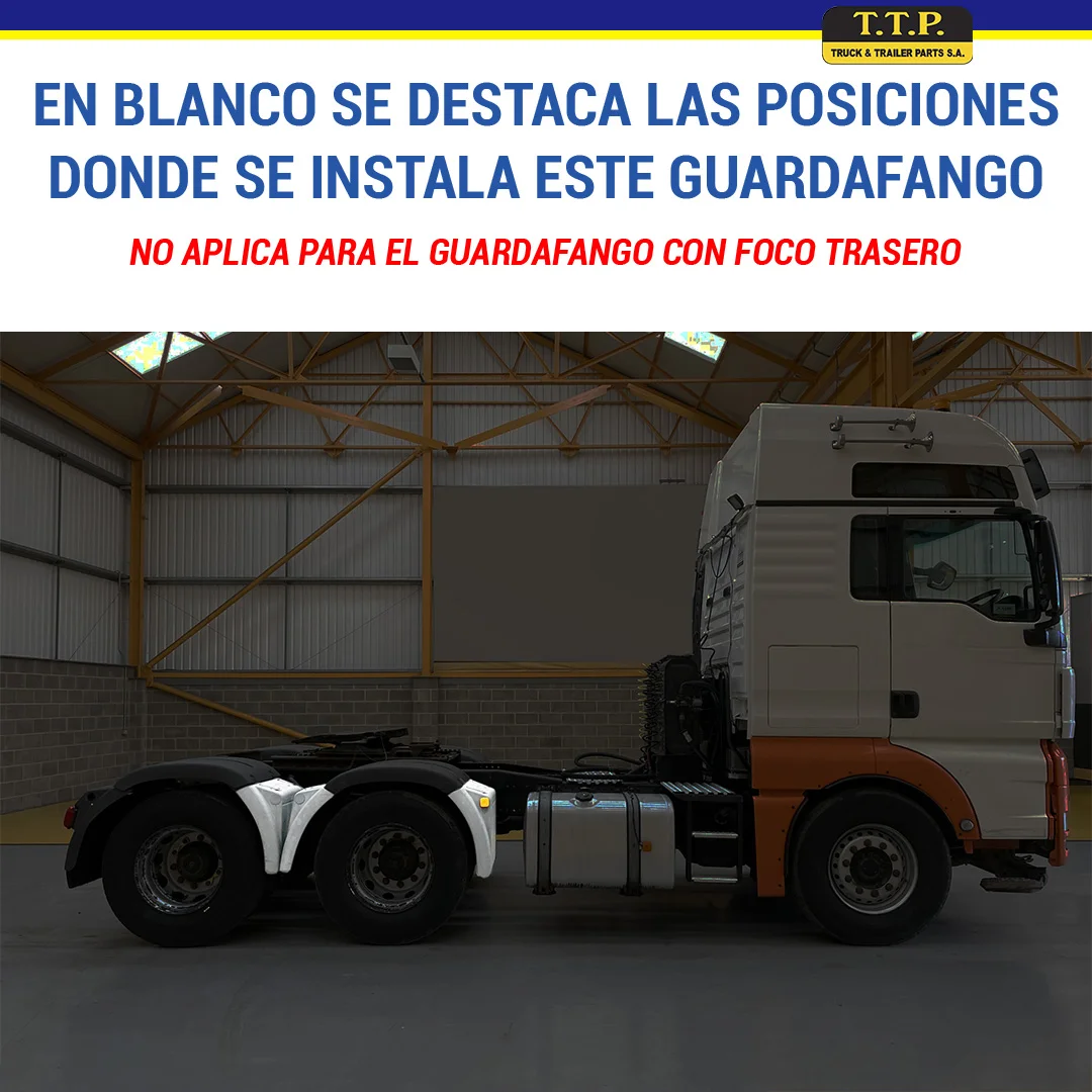 GUARDAFANGO FRONTAL TRASERO MAN TGS/TGX/TGA IZQ - Image 7