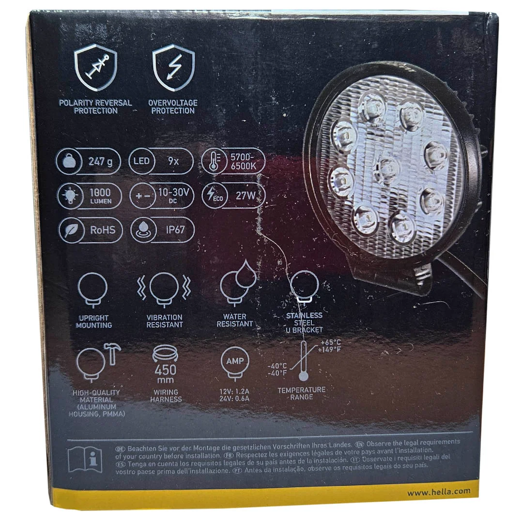 FOCO LED FAENERO HELLA VALUEFIT REDONDO 12-24V - Image 6