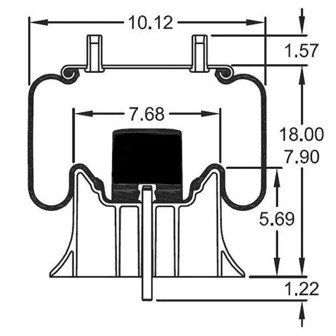 PULMON DE SUSPENSION 1T15M-4 1R12-1179 (9978) SPRINGRIDE - Image 2