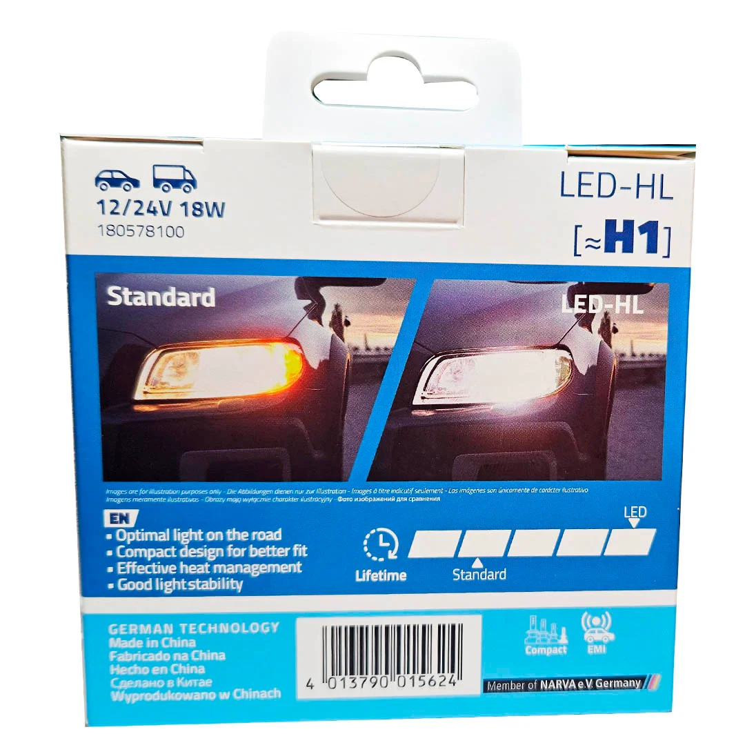 KIT AMPOLLETAS LED H1 12-24V 19W NARVA - Image 5
