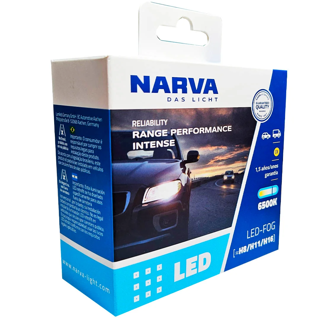 KIT AMPOLLETAS LED H8/H11/H16 12-24V 24W NARVA