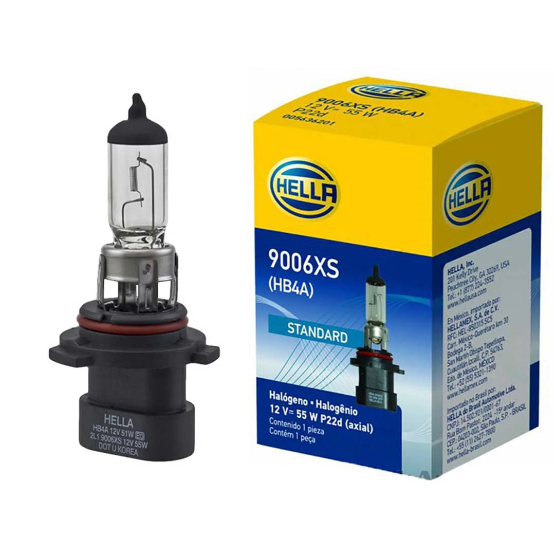 AMPOLLETA HALÓGENA HB4A 9006 XS 12V 55W HELLA - Image 1